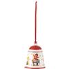 Villeroy & Boch 14-8622-6849, My Christmas Tree, Campana giocattolo, 5,5 x 5,5 x 6,5cm, Porcellana, rosso