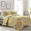 Lush Decor King, Cotone, Giallo e blu., King