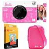 KODAK x Barbie Printomatic Fotocamera Digitale a Colori Completi con Stampa Istantanea Bundle Iniziale Barbie (Stile Firma) + Custodia Deluxe per Fotocamera Barbie + Carta Zink (20 Fogli)