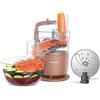 Kenwood MultiPro Go FDP22.130RD, Robot da Cucina, Trita, Affetta, Grattugia, Riduce in Purea e Impasta, 360° Express Serve, Ciotola da 1.3L, Lame per Impastare, Disco da 4 mm, 650W, Rosso Argilla