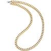 COOLSTEELANDBEYOND Acciaio Inossidabile Barbozzale Miami Catena Cubana Collana, Argento Oro Due Toni, Satinato Lucido, da Uomo, 8MM Largo