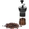 BROWIN® 320500 Macinacaffè manuale con macina in ceramica regolabile | nero | trasparente