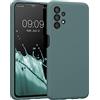 kwmobile Custodia Compatibile con Samsung Galaxy A13 4G Cover - Back Case per Smartphone in Silicone TPU - Protezione Gommata - verde blu