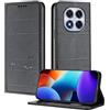 XINYEXIN Custodia per Xiaomi Redmi Note 14 Pro 4G, Cover a Libro in Pelle PU con Blocco RFID, Slot per Carte, Supporto, Protezione Completa Antiurto - Nero