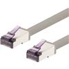1aTTack.de - 1,5 m - Cavo patch CAT6a Superflex Ethernet Gigabit LAN RJ45 CAT6 A 10000 Mbit s SFTP PIMF 500 MHz compatibile con CAT6 CAT5 - grigio - 1 pezzo