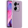 HULLIN Custodia per Telefono in Silicone Colorato, Adatta per Redmi Note 13 Pro 4G / POCO M6 Pro 4G (6.67) - Erba Viola