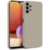 MyGadget Cover per Samsung Galaxy A32 5G - Custodia in Silicone Morbido a Doppio Strato - Case con Protezione Fotocamera & Fodera Interna Antigraffio - Grigio