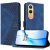 OKZone Cover per OnePlus Nord CE 4 Lite 5G,Custodia a Libro in Pelle Protettiva Folio Portafoglio con Chiusura Magnetica e Slot per Carte Wallet Case Flip Cover(Blu)