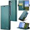 Rerzoiro Cover per Samsung Galaxy S25 Plus Custodia Portafoglio [Blocco RFID] Premium Pelle PU Wallet Case Flip Libro con Porta Carte Slot Supporto Flip Case per Samsung Galaxy S25 Plus, Blu-verde