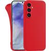 MyGadget Cover per Samsung Galaxy A55 5G - Custodia Protettiva in Silicone Morbido - Case TPU Flessibile - Ultra Protezione Antiurto & Antiscivolo Rosso