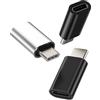 Kefiany Adattatore Da Lightning a USB C(3Pack) Jack Cavo Type Maschio Per Apple Femmina Adapter per iPhone iPad Mini compatibile per Samsung Accessori Adattatori Tipo C Cable Ricarica Cavi Connettore L-to-tp