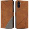 SONWO Cover per Samsung Galaxy A26 5G, Flip Custodia in PU Pelle, Cover a Libro Portafoglio con Slot per Schede e Supporto Stand per Galaxy A26 5G, Marrone