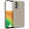 MyGadget Cover per Samsung Galaxy A33 5G - Custodia in Silicone Morbido a Doppio Strato - Case con Protezione Fotocamera & Fodera Interna Antigraffio - Grigio