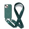 2NSPDRGNI Magnetica Cover con Collana Compatibile con iPhone 13 Mini,Case con Laccio per Il Collo Custodia con Cordino,Verde scuro