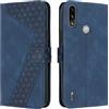 OKZone Cover per Motorola Moto E7 Power/E7i Power, Custodia in PU Pelle per Motorola Moto E7 Power/E7i Power, Custodia a Libro Folio Portafoglio con Chiusura Magnetica Wallet Case Cover (Blu)