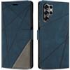 SONWO Cover per Samsung Galaxy S25 Ultra, Flip Custodia in PU Pelle, Cover a Libro Portafoglio con Slot per Schede e Supporto Stand per Galaxy S25 Ultra, Blu