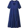 Desigual Vestito da Donna 5096 Blue Ink Casual Dress, S
