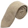 King & Priory Cravatta Highland Weave Marrone Chiaro Slavato