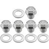 A ABSOPRO Tappo di scarico universale per olio auto con guarnizione resistente M12x1.5 (Set di 5)