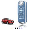 TOOMUME Cover Chiave TPU, Custodia Chiave Adatto per Mazda 2/3/6 M2 M3 M6 CX3 CX4 CX5 CX6 CX7 CX8 CX9 CX30 CX60 MX5 MX30 Atenza Axela, Copri Chiavi Guscio Chiave Auto Telecomando - Smart Key