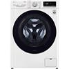 LG AI DD F4WV509SAE Lavatrice a Carica Frontale 9 kg, 1400 giri/min, Serie V5, TurboWash, Lavaggio a Vapore, Wi-Fi, Motore Inverter Direct Drive, Smart Diagnosis, Libera Installazione, Bianca