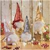 com-four® 4x elfi di Natale premium per decorazioni natalizie, figure invernali come oggetti decorativi, graziosi sgabelli con bordo come decorazioni per la stanza o regali (4 figure 4 colori 37cm)