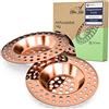 Kitchen Helpis® 2x filtro di scarico ramato adatto a TUTTI GLI SCARICHI | extra pesante -14g-, non galleggiante, in acciaio inox SS304, scarica rapidamente, raccogli capelli, raccogli cibo lavello