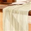 Foatcox Runner da Tavolo Beige, 300 x 90 cm Runner da Tavolo in Garza Bohémien Adatto per Matrimoni, Feste, Natale, Capodanno, Baby Shower, Addii al Nubilato e Decorazioni da Tavola