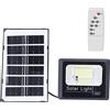 WOOXGEHM Luce di Inondazione Solare Impermeabile All'aperto, 100W 3000Mah LED Dal Tramonto All'alba Luce di Sicurezza per L'illuminazione Esterna con Telecomando, Pannello Solare Autonomo