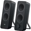 Logitech Z207 Altoparlanti per PC Wireless Bluetooth, Audio Stereo, 10 Watt, Ingresso Audio 3,5 mm, Jack per Cuffie, Multidispositivo, Easy Switch, Presa EU, ‎PC/TV/Smartphone/Tablet - Nero