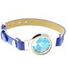 A Bijoux Bracciale Apatite Blu Neon Grezzo Modello Orologio 25 Mm. Colore Blu.