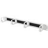 Koscom Connect Pannello di manovra per cabinet di rete I 1U Gestione cavi per armadio server I Pannello di manovra con 4 staffe di guida 44 x 60 mm I Server Rack Gestione cavi (grigio, 19 pollici +