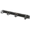 Koscom Connect Pannello di manovra per cabinet di rete I 1U Gestione cavi per armadio server I Pannello di manovra con 4 staffe di guida 44 x 60 mm I Server Rack Gestione cavi (nero, 19 pollici +