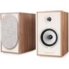 TRIANGLE - BOREA BR03 Connect Active Speakers - Diffusori da scaffale Bluetooth con amplificatore 2x 60W - Audio HD - Ingressi PHONO/TV Arc e USB Platinum - 206 x 360 x 314 mm - Rovere chiaro (Coppia)