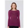 Tezenis Maglia Con Scollo A Barchetta In Viscosa E Lana Merino Donna Rosso