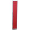 Fleda TRADING Armadio Armadietto spogliatoio in metallo SLIM SALVASPAZIO dim.cm.30x30x180h (Rosso)
