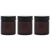 VOSHUILES.COM HUILES ESSENTIELLES & VEGETALES Set di 3 pommadieri in vetro ambrato, 30 ml