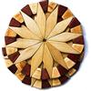 ECOSALL Trivet in legno naturale per piatti caldi, 2 ecologici, robusti e durevoli da cucina da 7 , decorazione per tavolo di design festivo fatto a mano, idea regalo perfetta per la cucina.