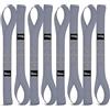 Haccoplanet 8 cinghie morbide per moto, 4,1 x 43,2 cm, resistenza alla rottura di 4535,9 kg, resistenti per fissare ATV, UTV, moto da cross, prato e attrezzature da giardino (grigio)