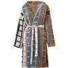 MIRABELLO CARRARA Accappatoio in Spugna Jacquard Barcellona Blu S/M