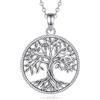EUDORA Harmony Ball Collana Albero della Vita per Donna Uomo Argento Sterling S925, Vintage Yggdrasil Albero della Vita Ciondolo Amuleto Gioielli Regali per Donna Uomo, 20+2