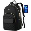 Breold Zaino Porta PC Donna 17,3 Pollici Zaino Ragazza per Computer Portatile con Porta USB per università,Viaggi, Lavoro,Scuola,Ufficio