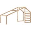 vidaXL Tetto per Letto Bambini 188x97x113 cm in Legno Massello di Pino, tetto per letto, tettoia per letto bambini, baldacchino per letto bambini