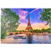 MyPuzzle.com MyPuzzle Torre Eiffel E Senna Al Tramonto A Parigi, Francia - Premium 1000 Pezzi Puzzle - MyPuzzle Collezione speciale di Puzzle Galaxy