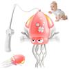 KutaKuta Electric Dancing Octopus Toy, 2 Modalità (Danza & Gattona) Pulpo Elettrico Danzante Giocattolo con LED e Musica e Canna Pesca, Polpo Danzante Elettrico con Evitamento Automatico per Bambini