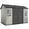 Keter casetta da giardino in resina con finestre Oakland 1175SD grigio