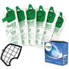 BIERRE STORE SACCHETTI FOLLETTO VK 140 VK 150 6 PZ + GRANULI PROFUMATI BREZZA MARINA+ FILTRI COMPATIBILI