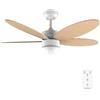 Cecotec Ventilatore da soffitto con luce EnergySilence Aero 4260 Orange. 40 W, motore DC, diametro 42 con 5 pale reversibili, luce LED, telecomando, timer, 6 velocità