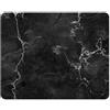 younikat Tappetino mouse effetto marmo I 24 x19 cm I Mouse pad dimensioni standard, antiscivolo I semplice moderno I effetto pietra granitica nero bianco I dv676