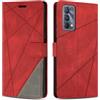 SONWO Cover per Realme GT Master Edition, Flip Caso in PU Pelle Case Cover Custodia con Slot per Schede e Supporto Stand per Realme GT Master Edition, Rosso